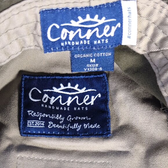 CONNER Handmade Hats Unisex Loden Green Bucket Hat Size Medium - Picture 5 of 7